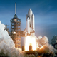 The Shuttle Columbia lifts off on STS-1, the first mission of the Space Shuttle program. (NASA)